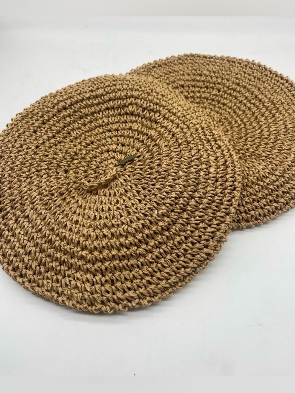 Woven Straw Beret